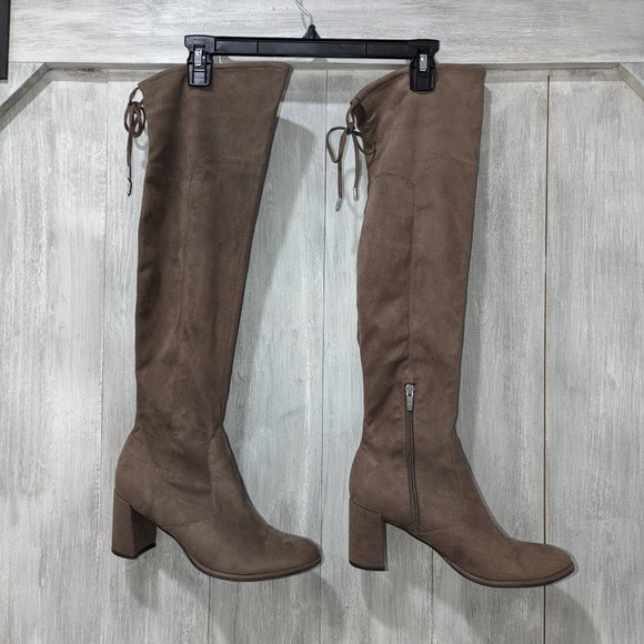 MARC FISHER YUNA Over the Knee Boots Rounded Toe Size 8.5 - Picture 2 of 5